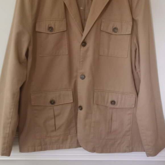 'Mutual Weave' Men's Fully Lined Khaki Jacket Size XL Four pockets NWOT - Picture 1 of 9